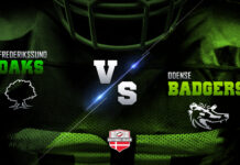 05.05.2019 13:50 – Sport – Amerikansk fodbold – Frederikssund Oaks vs Odense Badgers